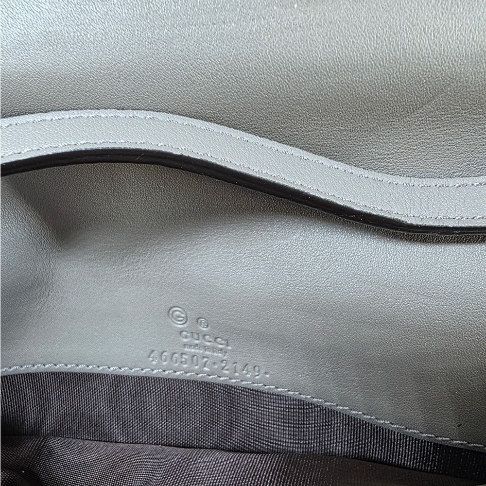 Gucci Wallet Crossbody Micro GG Gray - Picture 3 of 6